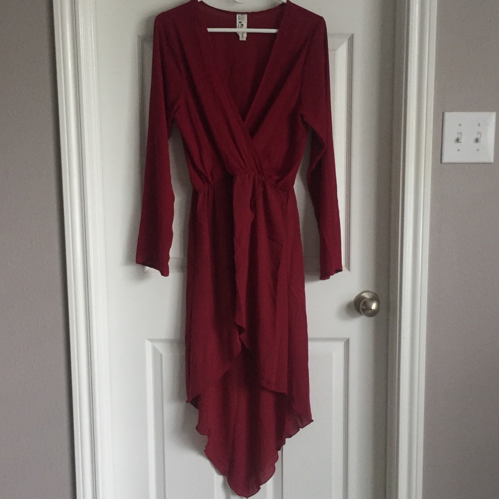 🍁 Topia Burgundy Dress (Large)